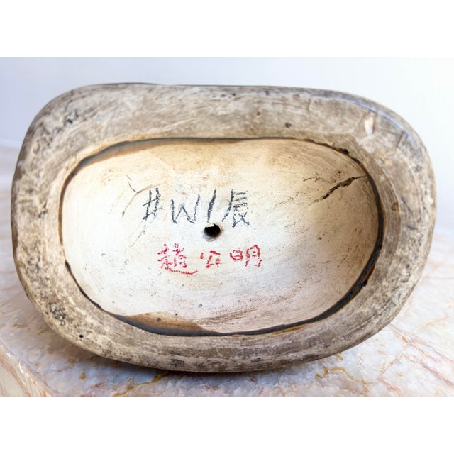 Antique Chinese Zhao Gongming God of Wealth Fortune Ming Cizhou Tz’uchou Pottery For Sale In Los Angeles - Image 6 of 7
