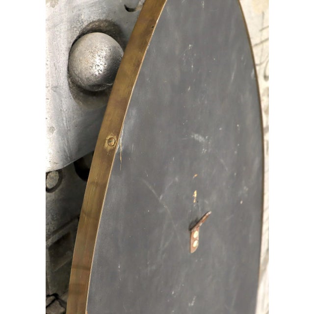 Solid Brass Profile Dome Shield Shape Curved Wall Mirror For Sale - Image 6 of 7