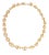 Late 20th Century Mariner Puff Link 14k Yellow Gold Necklace For Sale