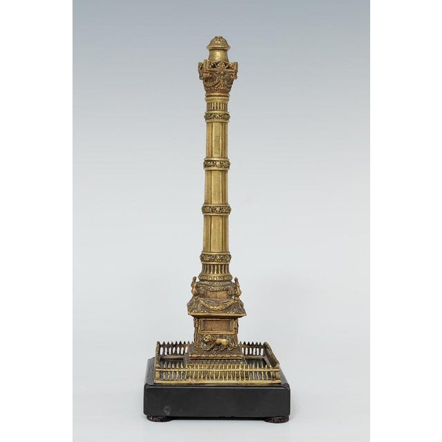 19th Century Grand Tour Roman Column in Worked Bronze, 1850 For Sale - Image 3 of 6