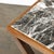 Mattaliano Modernist Oak X Base Side Table W/ Marble Inlayed Top by Mattaliano For Sale - Image 4 of 12