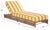 2020s Callan Chaise Lounge, Heather Tan/Yellow Stripe For Sale - Image 5 of 12
