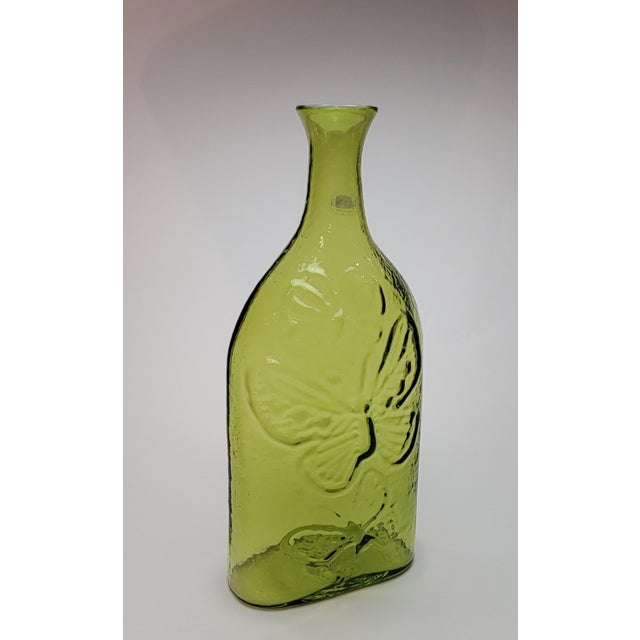 2000 - 2009 Rare Blenko Butterfly Vase 2006 For Sale - Image 5 of 11