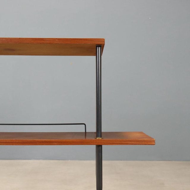 Mid 20th Century Vintage Cabinet in Teak, Metal and Brass, Italy, 1960s For Sale - Image 5 of 9