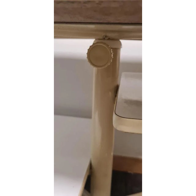 Table on Wheels y Allegri Parma Bianco For Sale - Image 6 of 9