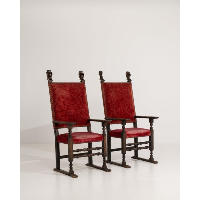 18th Century Pair Of Henry II Throne Armchairs In Original Patina For Sale - Image 9 of 9