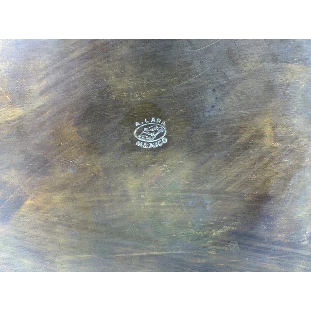 1960s Vintage Mid Century A. Lara Brass Footed Box For Sale - Image 10 of 10