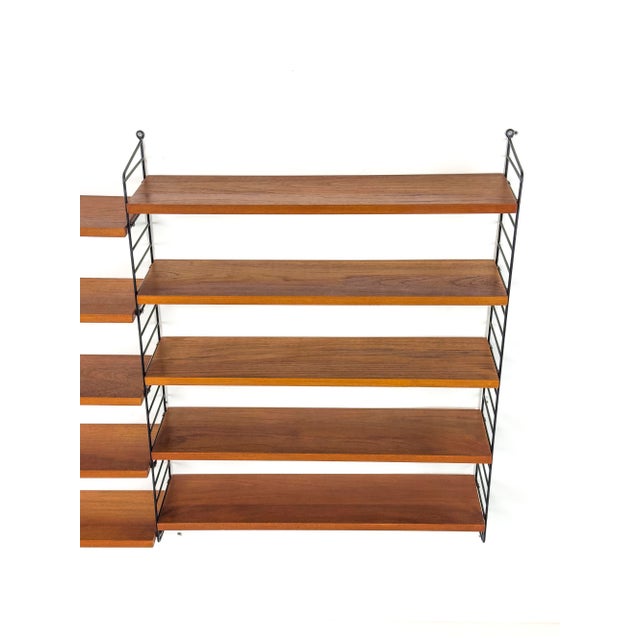 Vintage Teak Wall Shelf by Kajsa & Nils Nisse Strinning for String, 1960s For Sale - Image 4 of 10
