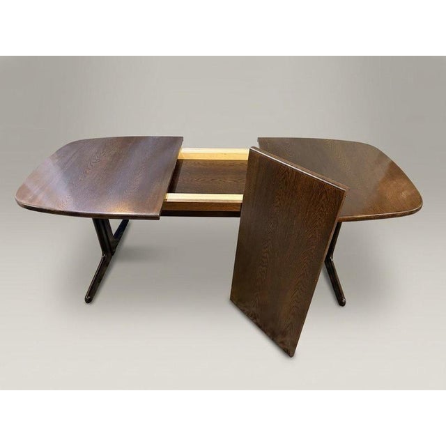 1970s Mid-Century Danish Extending Oak Dining Table by Skovby, 1970s For Sale - Image 5 of 8
