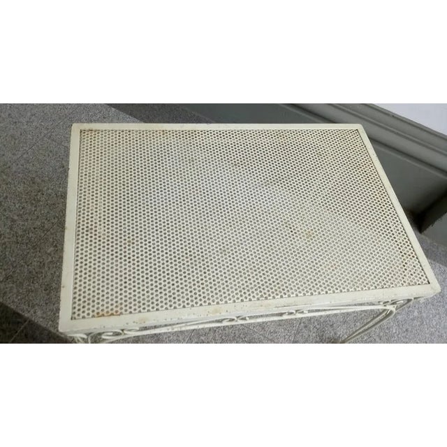 Mid-Century Modern French Metal Table in the style of Mategot, 1950s For Sale - Image 3 of 9