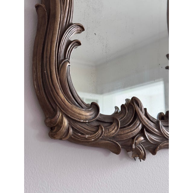 Ornate 1920s Plaster Mirror For Sale In Chicago - Image 6 of 9