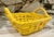 Farmhouse Pottery Yellow Basket For Sale - Image 3 of 6