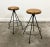 Vintage French Industrial Metal Frame Bar Stools, 1970s, Set of 2 For Sale - Image 13 of 13