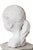 Contemporary Signed Bust Plaster Sculpture of a Young Girl For Sale - Image 3 of 6