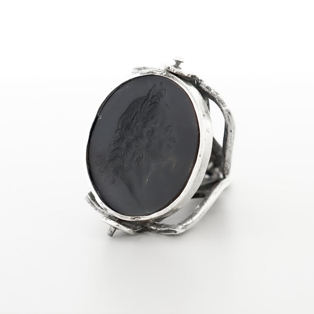 Pair of Antique Spinner Watch Fobs With Wedgwood & Bentley Basalt Intaglio Seals For Sale - Image 16 of 18