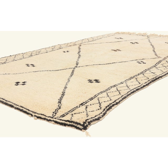 22062 Vintage Azilal Moroccan Rug, 05'00 x 08'10. The Sacred Threshold: A Vintage Azilal Moroccan Masterpiece of Enduring...