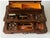 Mid-Century Modern 20th C. Mid-Century Modern Wooden Valet Jewelry Box With Woven Cane Top & Drawer For Sale - Image 3 of 18