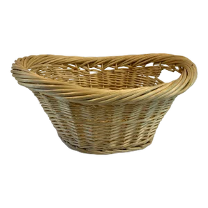 Vintage Wicker Oval Shaped Basket