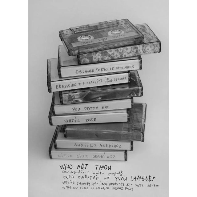 Coco CAPITAN WHO ARE THOU (small) 2023 poster on offset paper unsigned and not numbered 18.1 x 13.0 in in mint condition
