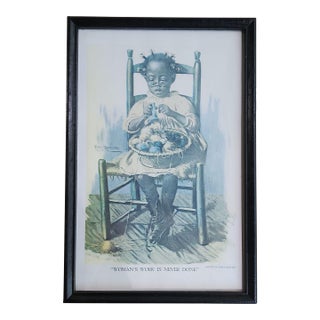 Harry Roseland "Woman's Work Is Never Done" Early 20th Century Print For Sale