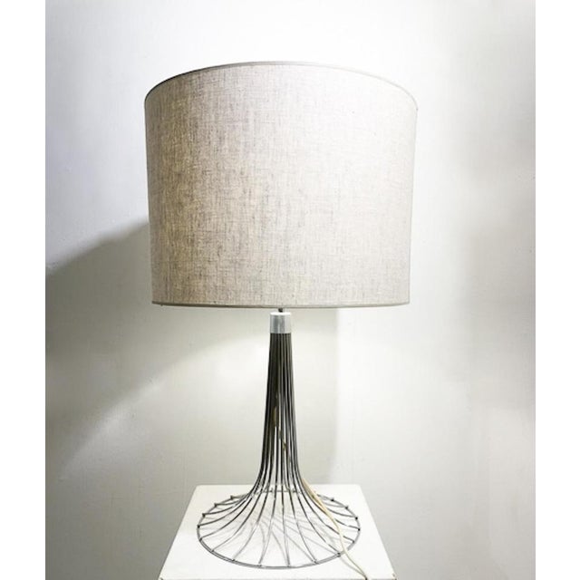 Mid-Century Modern Space Age Chrome Lamp, 1970s Up to 250V (Europe/UK Standard).The wiring of this item may be original...