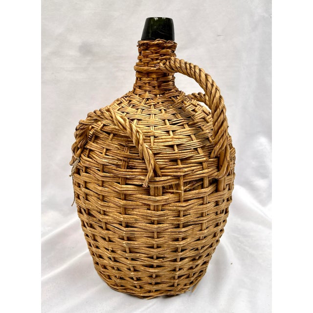 Early 20th Century Wicker Wrapped German Demijohn Bottle For Sale - Image 13 of 13