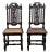 Pair Antique French Walnut Hunting Chairs C. Late 19th Century For Sale