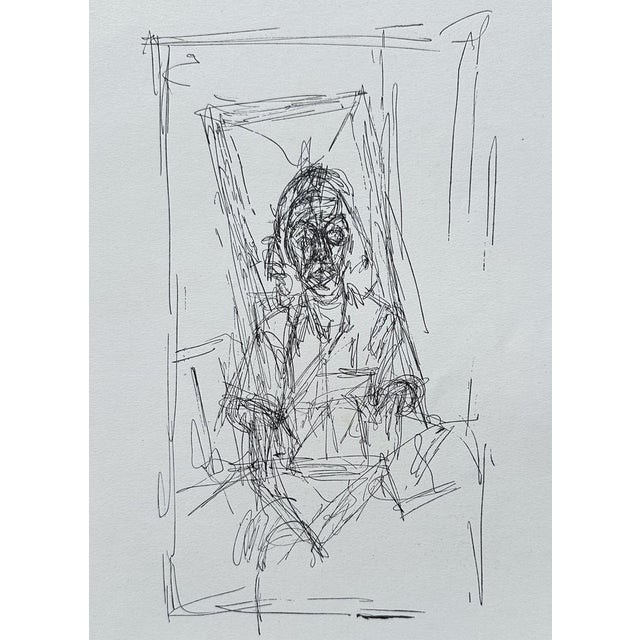 Alberto GIACOMETTI Portrait Lithograph, 1956 Unsigned On thick paper, 31 x 24 cm format San Lazzaro Edition Very good...