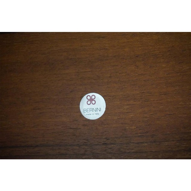 Wood Vintage Italian Round Dining Table by Silvio Coppola for Bernini, 1970s For Sale - Image 7 of 8