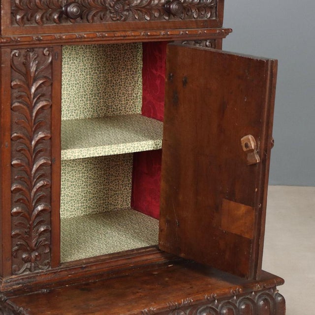 Wood Baroque Praying Desk in Walnut For Sale - Image 7 of 13