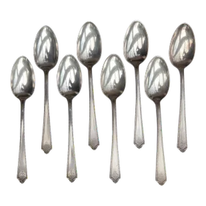 Set of 8 Vintage Teapoons in the Pageant Pattern