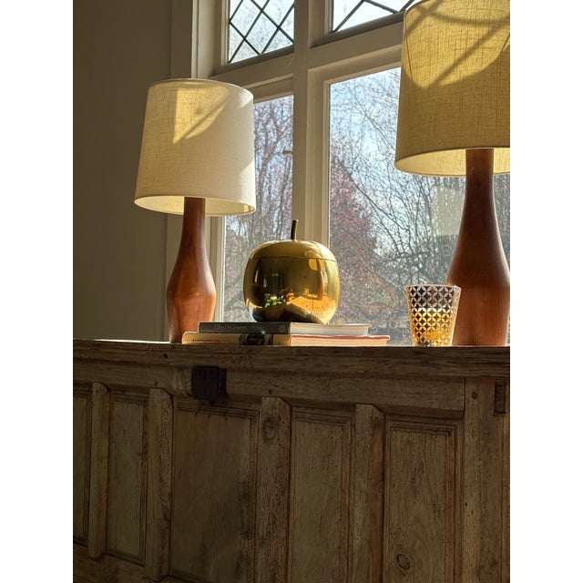 Mid 20th Century Vintage Apple-Form Lidded Ice Bucket / Decorative Container – Mid-Century Modern Sculptural Decor For Sale - Image 5 of 15