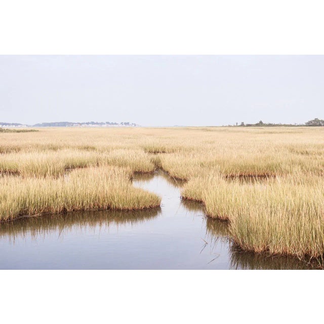 Contemporary Coastal Landscape, New England Photography Print, 36 X 24" Photograph, Connecticut 'Salt Marsh' For Sale