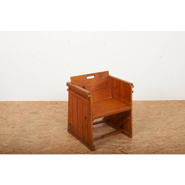 Children's Armchair in Wood, 1940s For Sale - Image 5 of 13