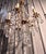 1930s Large French Cut Glass and Brass Five Branch Chandelier, 1930s For Sale - Image 5 of 8