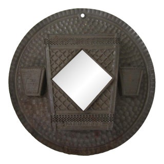 Vintage Mirrored Wall Matchstick Holder For Sale
