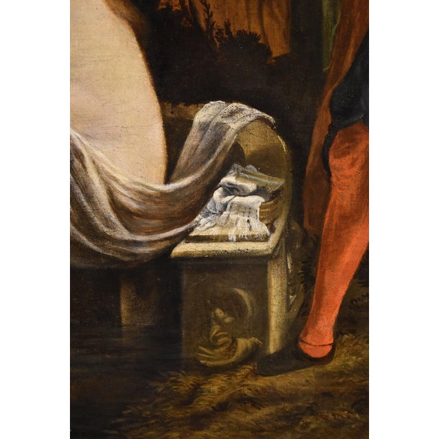 Roman School Artist, Susanna and the Elders, 17th Century, Oil on Canvas, Framed For Sale - Image 4 of 18