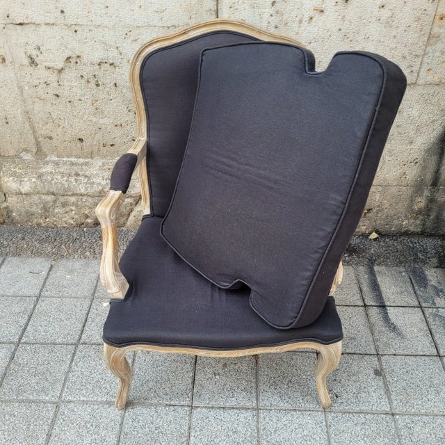 19th Century Louis XV Provençal Queens Chair in Oak and Upholstery, France For Sale - Image 12 of 18