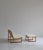 Model 211 2-Seater Sofa in Oak and Ottoman by Børge Mogensen for for Fredericia, 1956, Set of 2 For Sale - Image 3 of 18