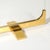 Mid-Century Sculptural Polished Brass & Glass Fireplace Screen For Sale - Image 4 of 11
