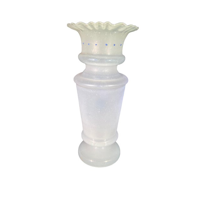 Victorian 19th Century Bristol Porcelain Floral Vase For Sale - Image 3 of 6