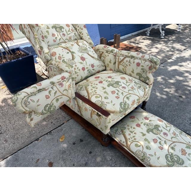 Antique Foots Patent Reclining Arm Chair Great Portland St London For Sale - Image 10 of 18