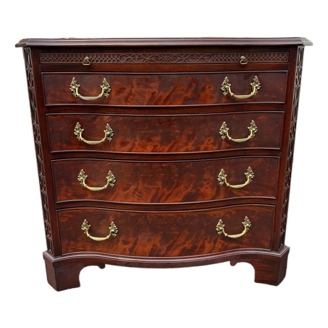 Henkel Harris Chippendale Bachelor Chest of Drawers For Sale