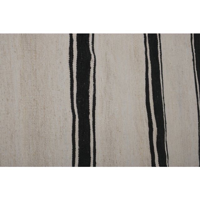 White Mid-20th Century Handmade Turkish Flatweave Kilim Gallery Rug 10'3'' X 11'8'' For Sale - Image 8 of 12