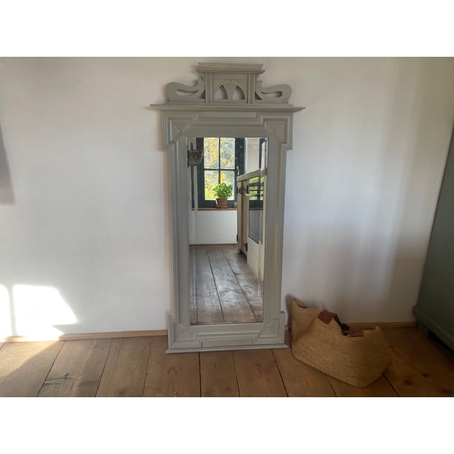 Antique Fir Mirror, 1890s For Sale - Image 6 of 16