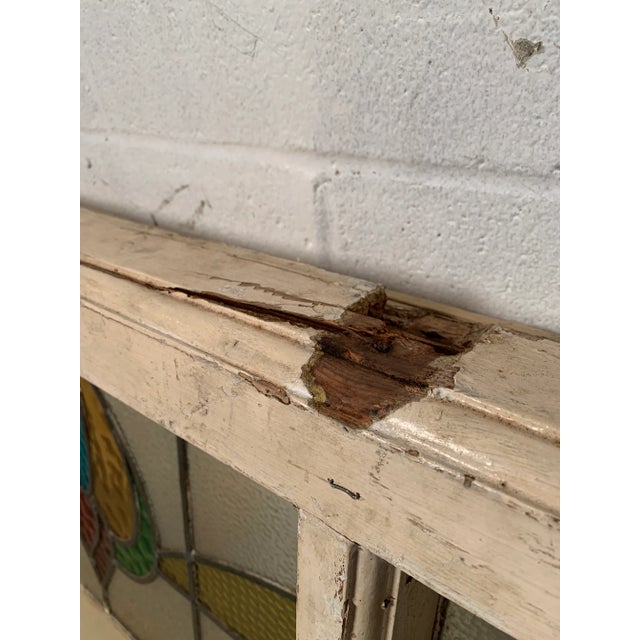 Mid 20th Century Stained Glass Window For Sale - Image 9 of 10