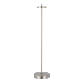 Kelly Wearstler by Visual Comfort Signature Sene 23" Rechargeable Table Lamp in Museum Nickel For Sale