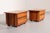 Mid-Century Modern Italian Walnut Bedside Tables, 1970s, Set of 2 For Sale - Image 3 of 12