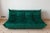 1970s Set of Bottle Green Velvet Togo 2- and 3-Seat Sofa by Michel Ducaroy for Ligne Roset For Sale - Image 5 of 5