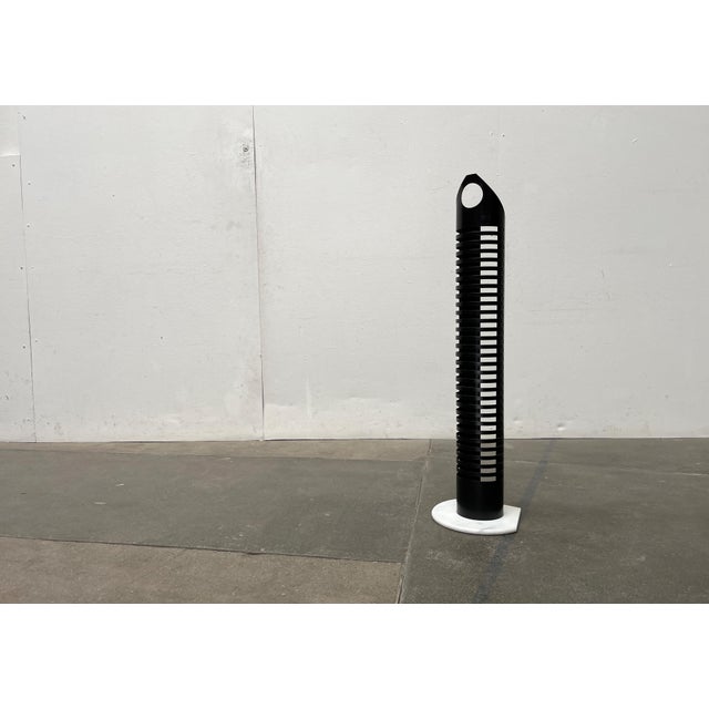 Postmodern Metal and Marble CD Rack Tower, 1980s For Sale - Image 9 of 18